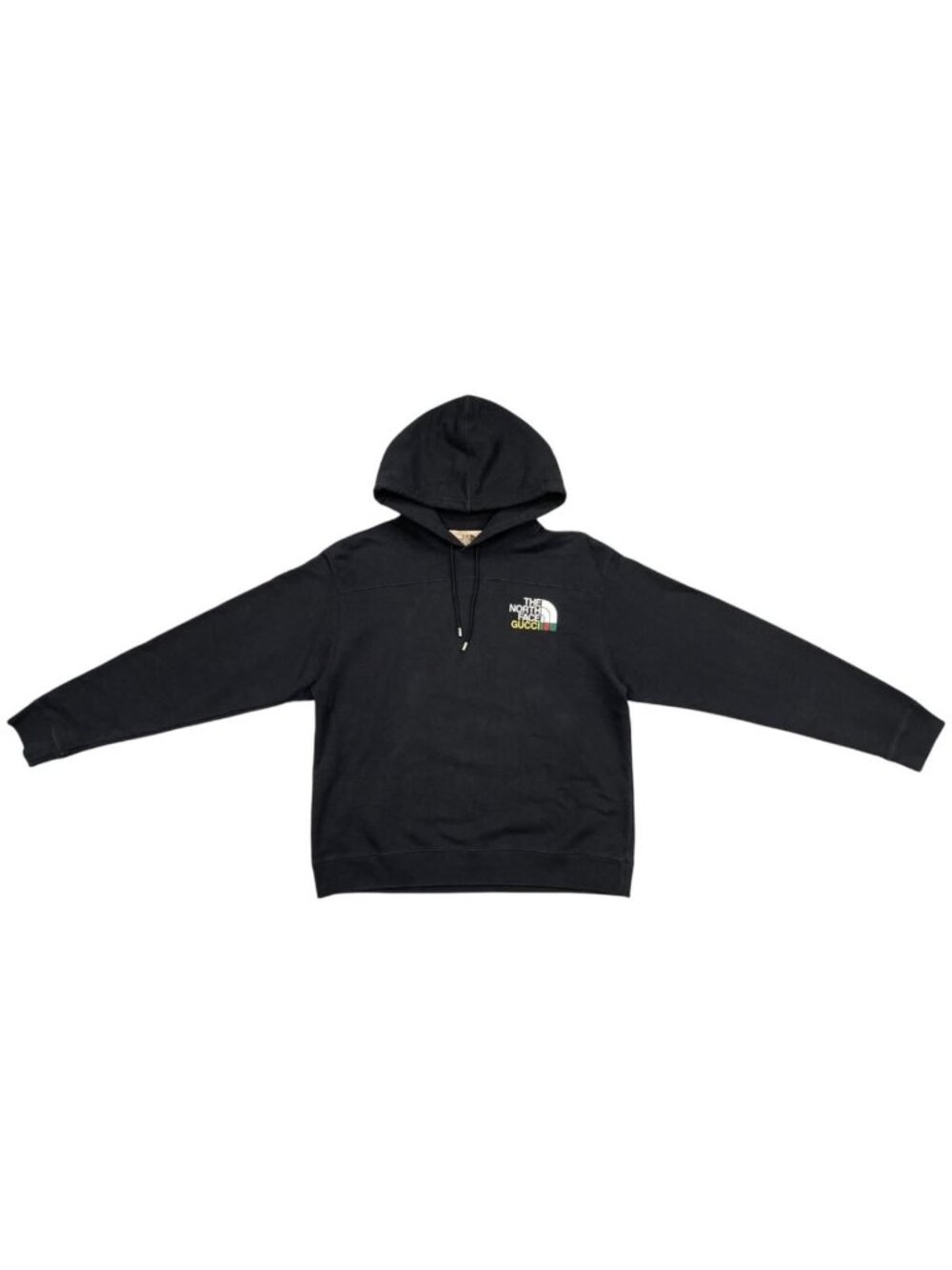 Gucci x the North Face Collaboration Hoodie Pullover Cotton Logo Black M